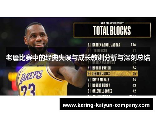 老詹比赛中的经典失误与成长教训分析与深刻总结